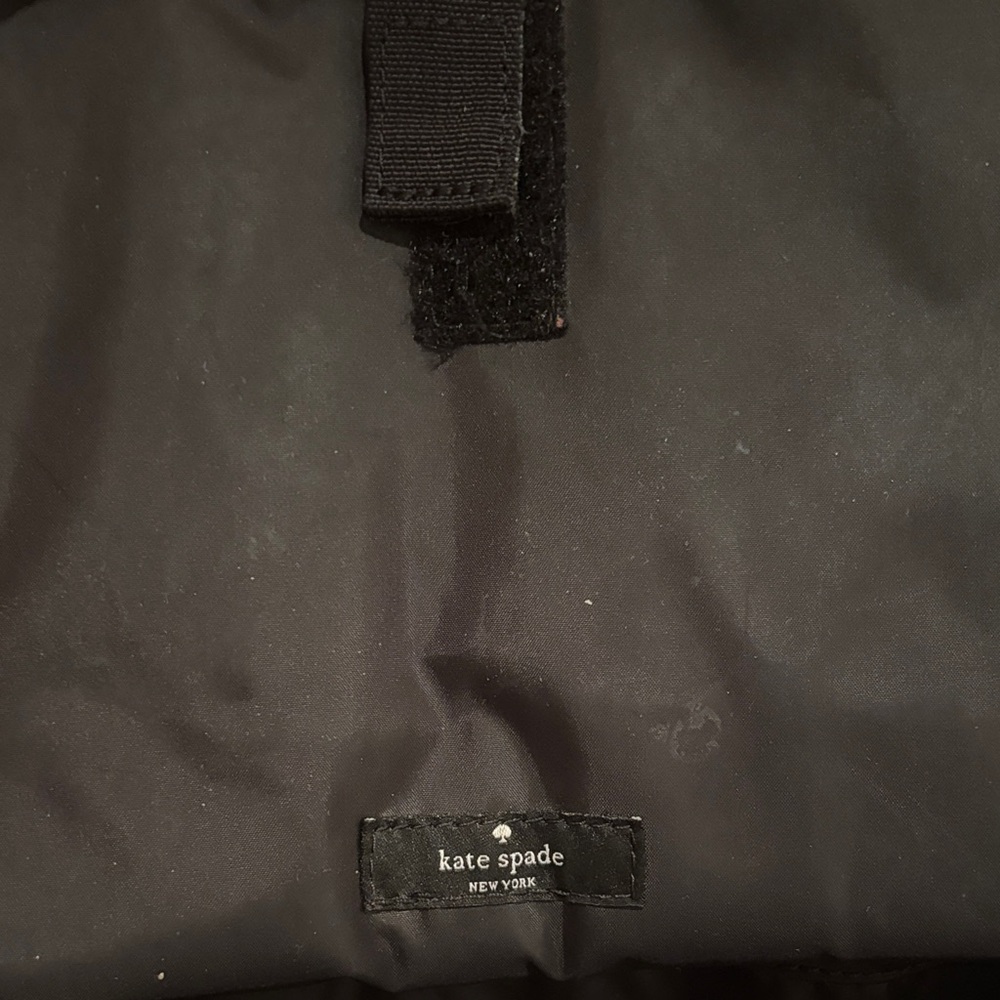 Kate Spade Black Tote with Cream Straps - Picture 6 of 7